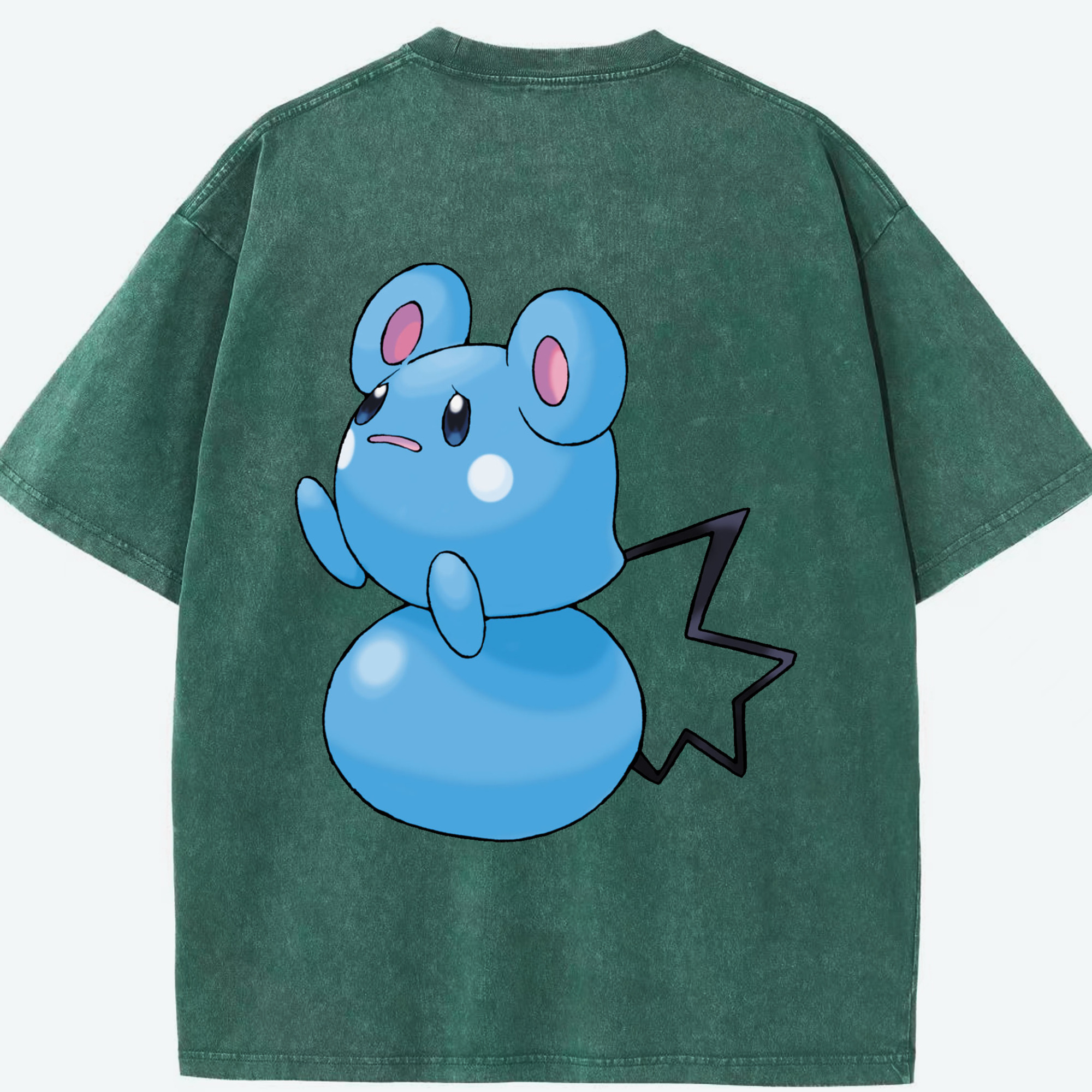 （画像用） ポケットモンスター Pokémon 綿100% ヴィンテージ風 半袖Tシャツ（背面プリント）